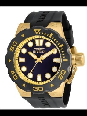 Invicta Men’s Black and Gold Sport Dive Watch